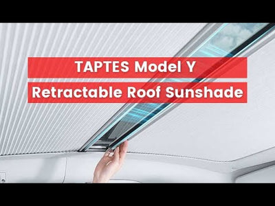 TAPTES® Retractable Roof Sunshade / Glass Sunshade for Tesla Model Y 2020-2025