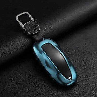 Key Fob Case for Teala Model X,  Aluminum Alloy and Leather