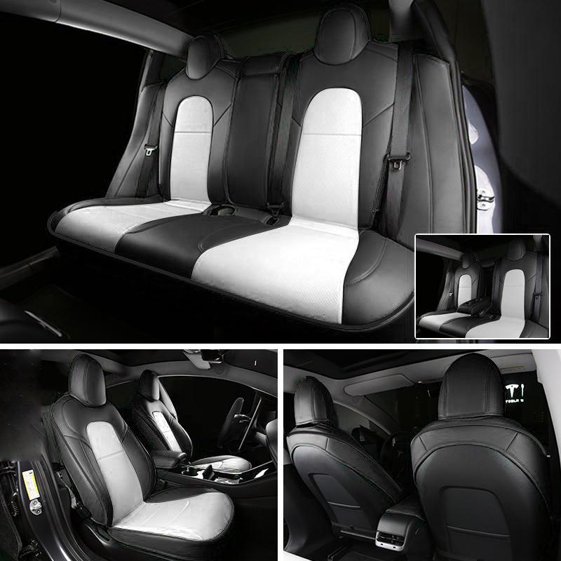 TAPTES® Seat Covers for Tesla Model 3 Rear Seats, Rear Seat Covers for Model 3 2017-2024 2025