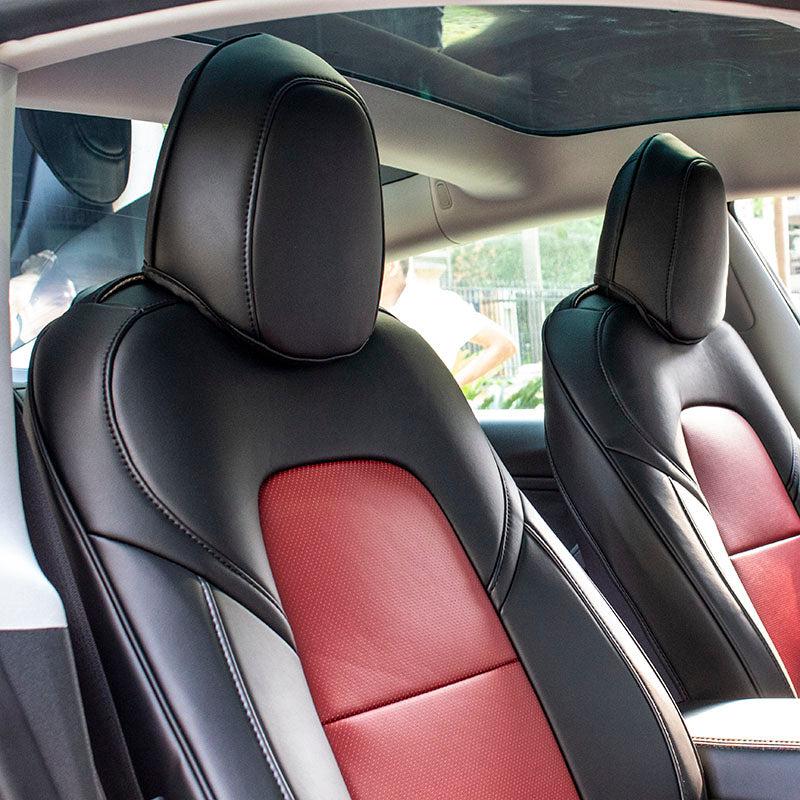 Model 3 Perforated Leather Seat Protector Covers Front and Rear Seats –  Faraday Customs