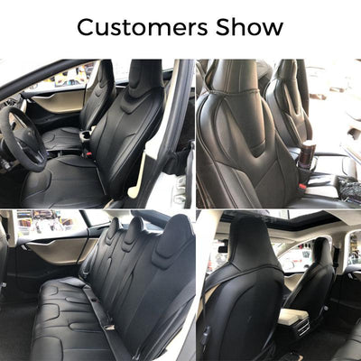 Leather Seat Covers for Tesla Model S Front Seats - TAPTES