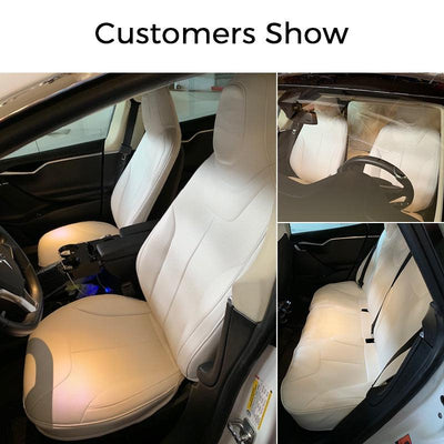 Leather Seat Covers for Tesla Model S Front Seats - TAPTES