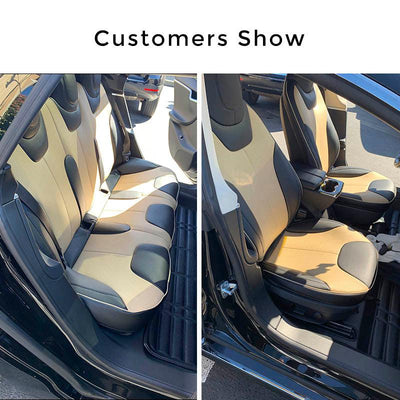 Leather Seat Covers for Tesla Model S Front Seats - TAPTES