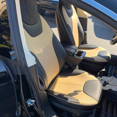 Leather Seat Covers for Tesla Model S Front Seats - TAPTES