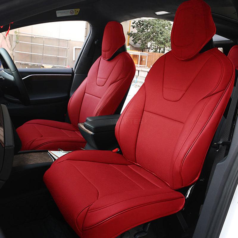 Seat Covers for Tesla Model X red