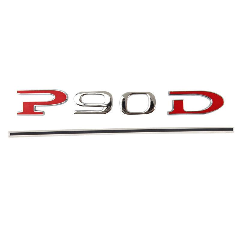 Car Tail P90D And P100D Letter Sticker for Tesla Model S - TAPTES