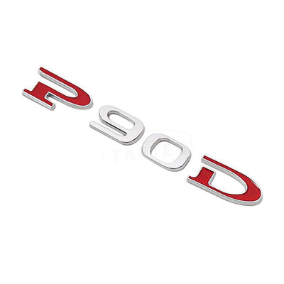 Car Tail P90D And P100D Letter Sticker for Tesla Model S - TAPTES