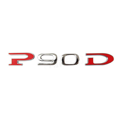 Car Tail P90D And P100D Letter Sticker for Tesla Model S - TAPTES