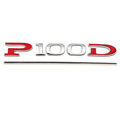 Car Tail P90D And P100D Letter Sticker for Tesla Model S - TAPTES