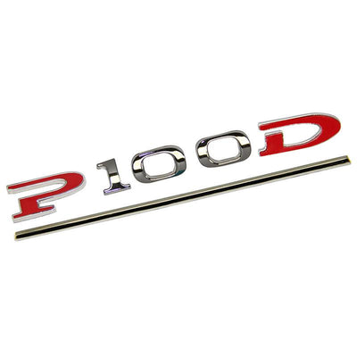 Car Tail P90D And P100D Letter Sticker for Tesla Model S - TAPTES