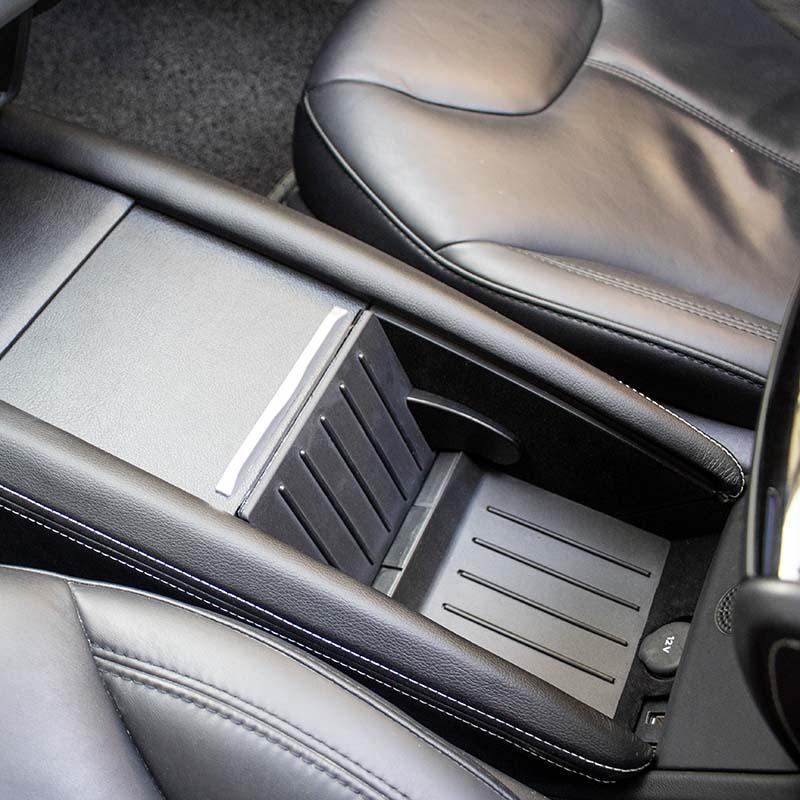Trappe console centrale carbone Tesla Model S - X