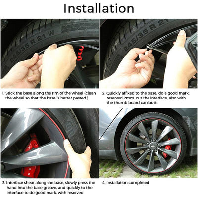 Wheel Bands Kit for Tesla Model X - TAPTES