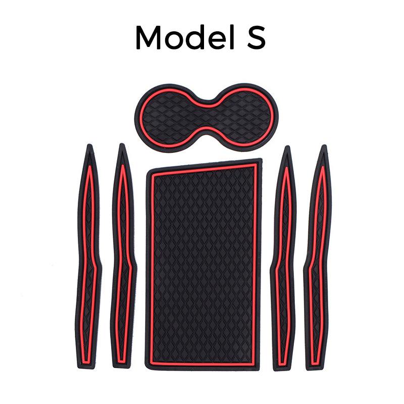 Custom Fit Cup and Center Console Liner for Tesla Model S 2018 2019 - TAPTES