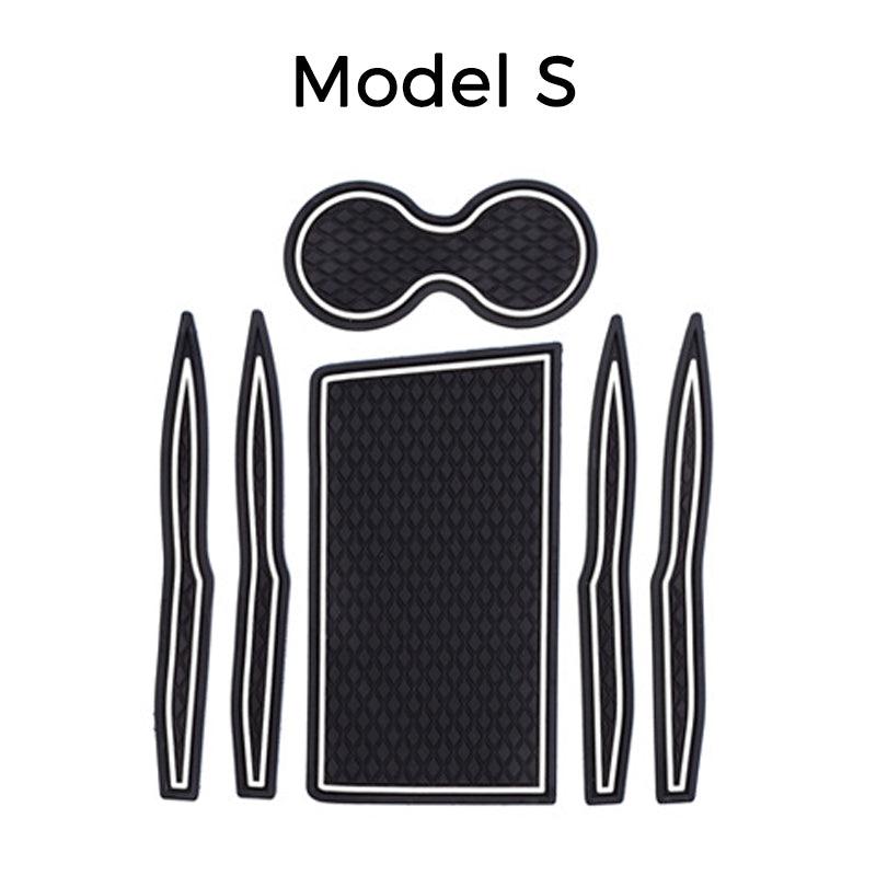 Custom Fit Cup and Center Console Liner for Tesla Model S 2018 2019 - TAPTES