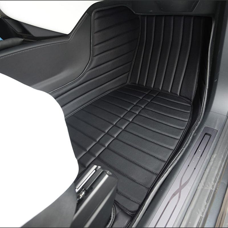 Tesla Fully Covered Leather Floor Mats for Model S - TAPTES