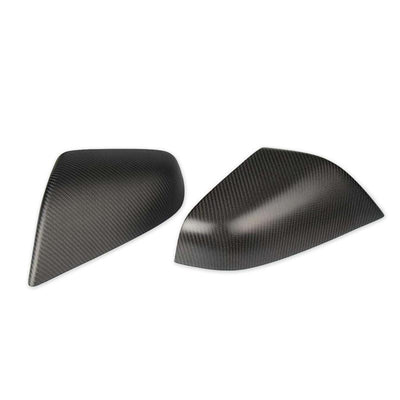 Pack of 2pcs Carbon Fiber Side Mirror Covers Cap for Model X - TAPTES