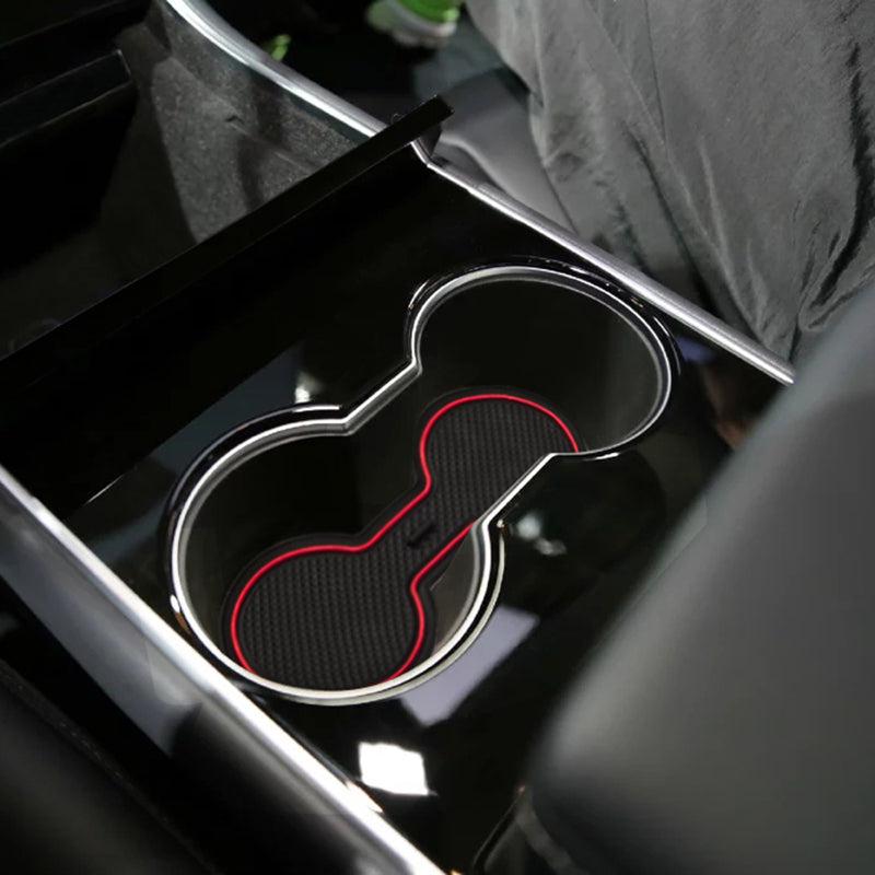 Center Console & Cup Holder Rubber Liners for Tesla Model 3 - TAPTES