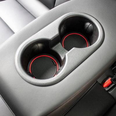 Center Console & Cup Holder Rubber Liners for Tesla Model 3 - TAPTES