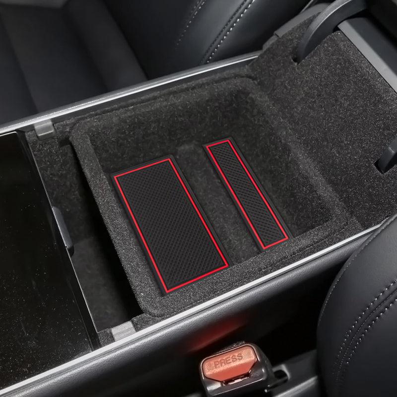 Center Console & Cup Holder Rubber Liners for Tesla Model 3 - TAPTES