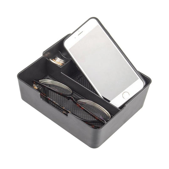 Organizer Centro Console Per Tesla Model Y/3 - Vassoio Nascosto Sotto Schermo, Antiscivolo, Nero 2016-2024 - Foto 2