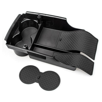 Center Console Organizer Storage Box with Cup Holder for Model S - TAPTES