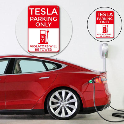Tesla Parking Only Parking Poster Sign for Tesla Model S X 3 - TAPTES
