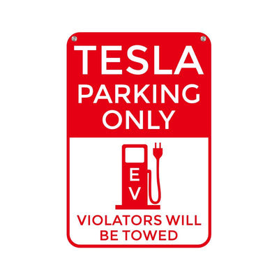 Tesla Parking Only Parking Poster Sign for Tesla Model S X 3 - TAPTES