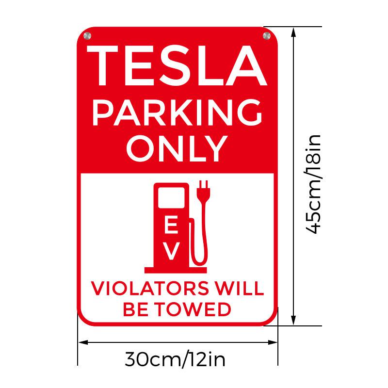Tesla Parking Only Parking Poster Sign for Tesla Model S X 3 - TAPTES
