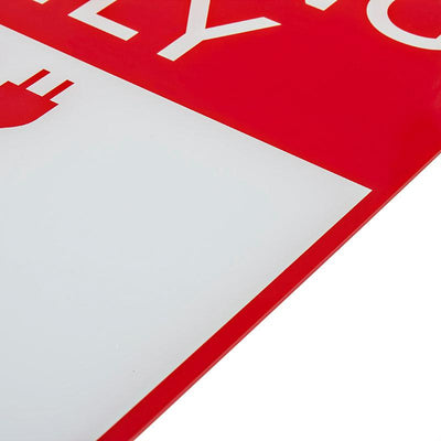 Tesla Parking Only Parking Poster Sign for Tesla Model S X 3 - TAPTES