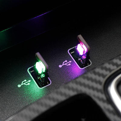 USB Ambient LED Lights for Tesla Model S / X / 3, 2 Pcs - TAPTES
