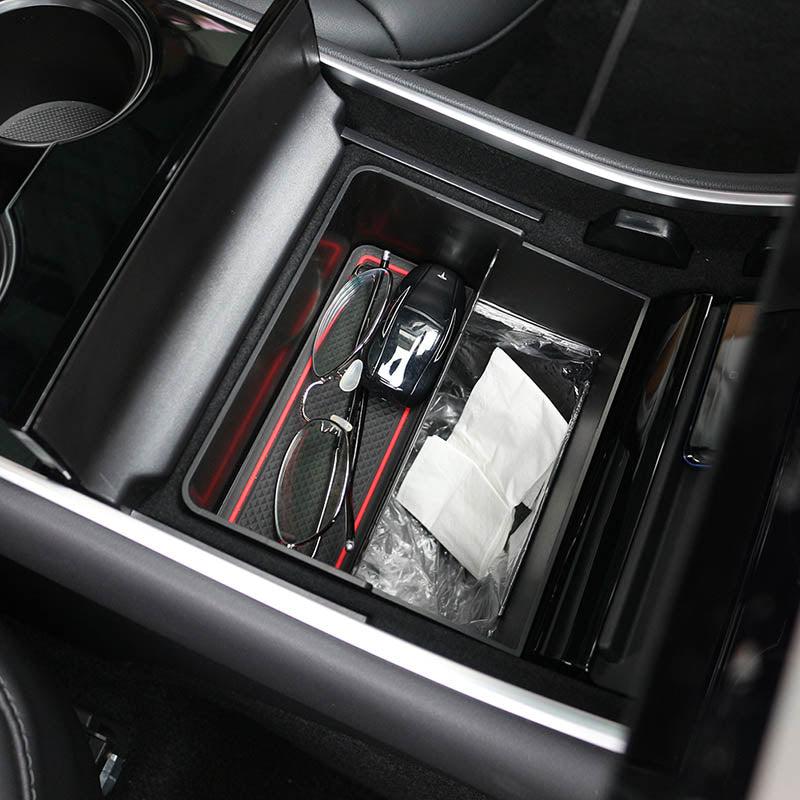 Center Console Trash and Storage Bin for Tesla Model 3 (Two in One) - TAPTES