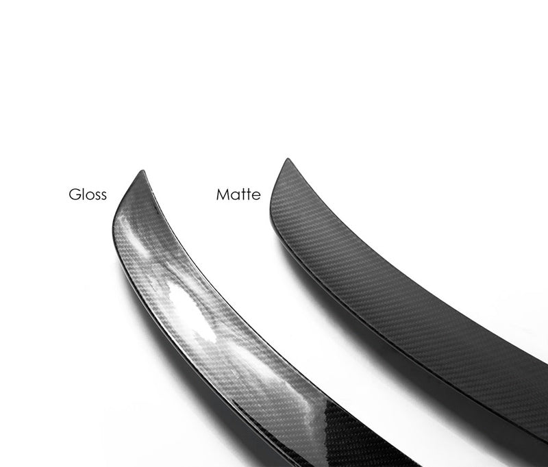 Carbon Fiber Spoiler / Blade for Tesla Model 3, Glossy and Matte - TAPTES